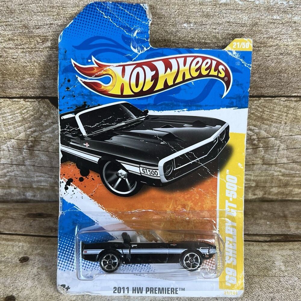Hot Wheels 2011 HW Premiere 69 Shelby GT-500‎ Black 21/244 V5293